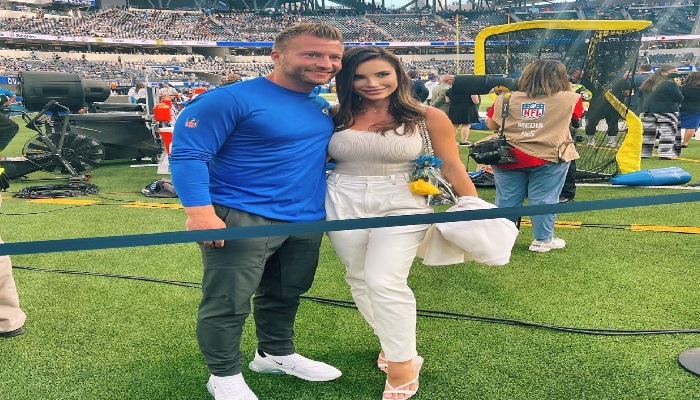 Sean McVay gets hitched to his Ukranian model.