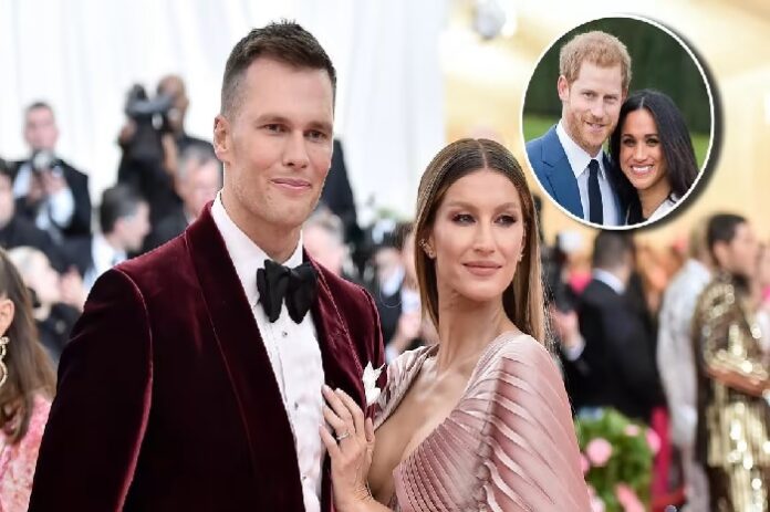 Gisele And Brady Channel Meghan And Harry With Loved-Up Pic